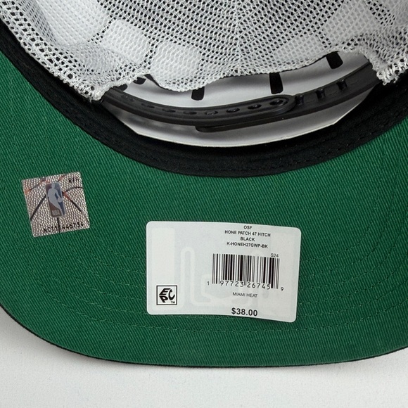 47 Brand Miami Heat Black and White Hat - Picture 4 of 5